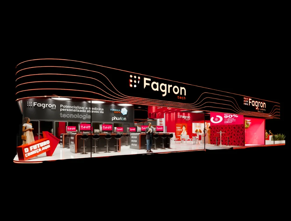 30x30 consumer electronics trade show booth display